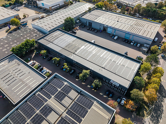 Main units drone shots - Abingdon Business Park-28