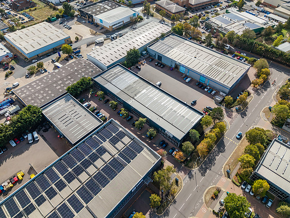Main units drone shots - Abingdon Business Park-21