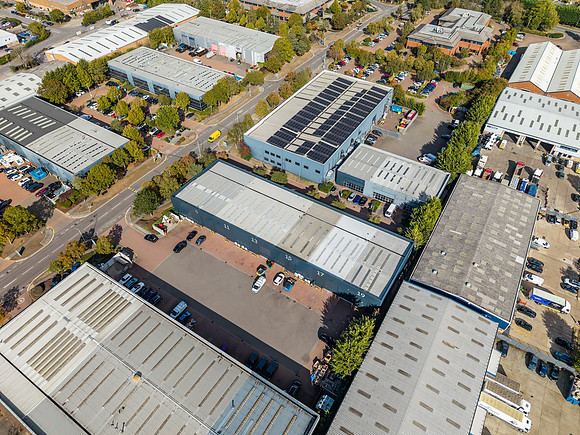 Main units drone shots - Abingdon Business Park-25